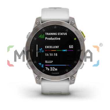Мультиспорт.часы Garmin (Гармин) Epix gen.2 Sapphire, amoled-дисплей, белые (010-02582-21) | Мототека