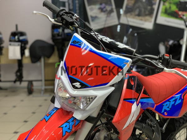 Питбайк Apollo (Аполло) RFZ Start 125 LE с фарой и электростартером 17/14 красный | Мототека